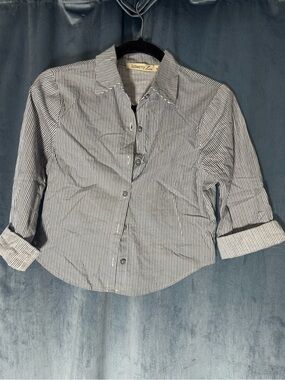 Cropped, Striped Button Up